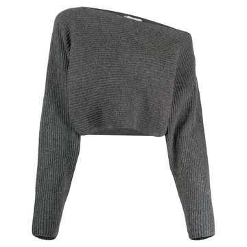 asymmetric cropped jumper