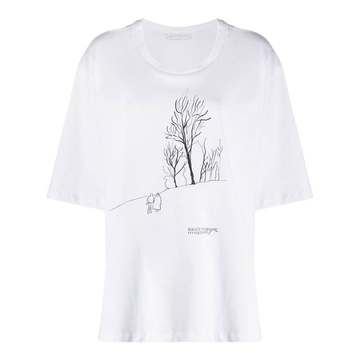 loose fit printed T-shirt