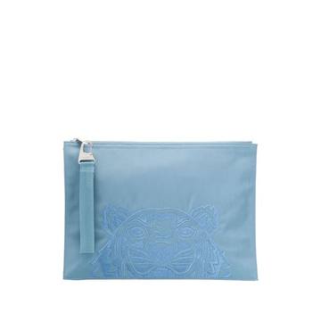 Tiger embroidered pouch bag