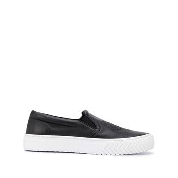 Tiger embossed slip-on sneakers