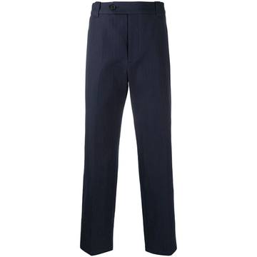 cropped straight-leg trousers