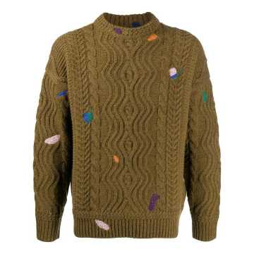 oversized embroidered jumper