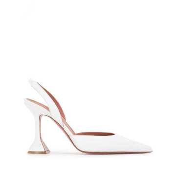 sculpted pointed-toe pumps