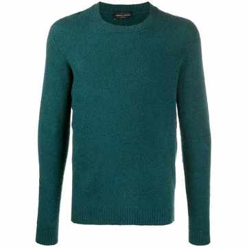 ribbed edge crew neck jumper