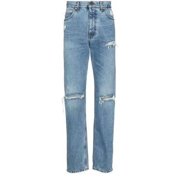 ripped knee loose fit jeans