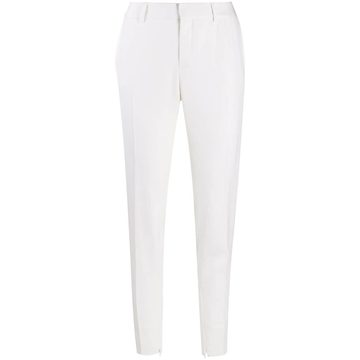 mid-rise tailored trousers