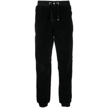 fleece panelled track pants