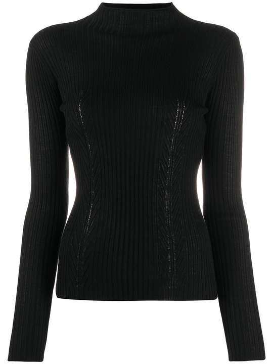 ribbed turtleneck jumper展示图