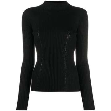 ribbed turtleneck jumper