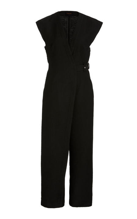 Ranks Belted Cotton-Blend Wrap Jumpsuit展示图