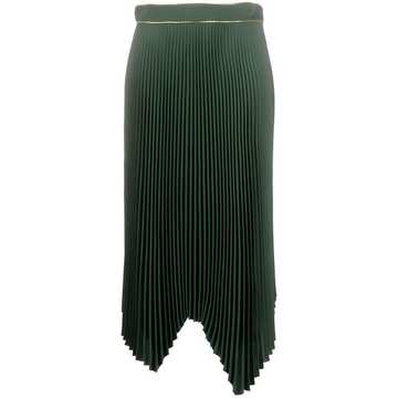 pleated handkerchief skirt