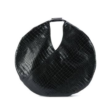 croc-embossed tote bag