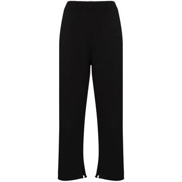 wide leg cotton trousers