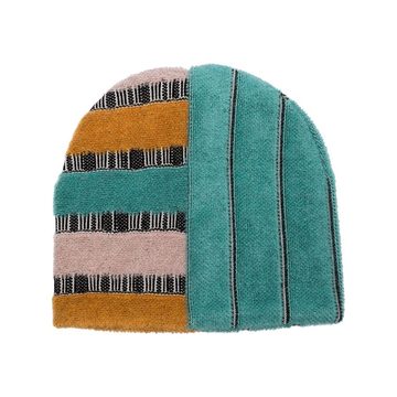 stripe knitted beanie