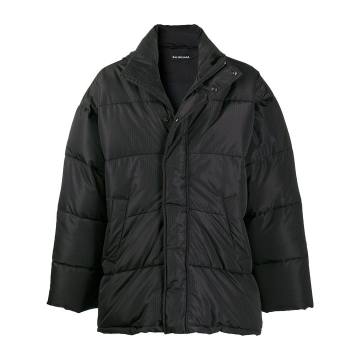 C-shape puffer jacket