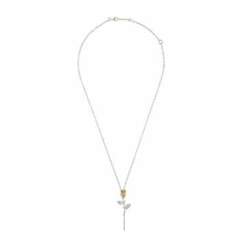 KK rose-charm necklace