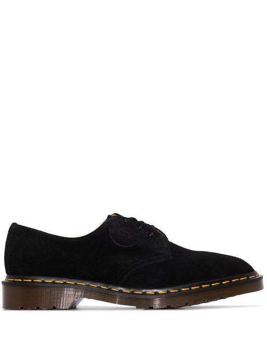 black 1461 suede oxford shoes展示图