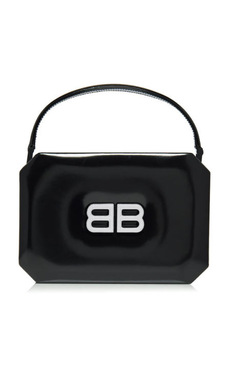 Logo Patent Leather Top Handle Bag展示图