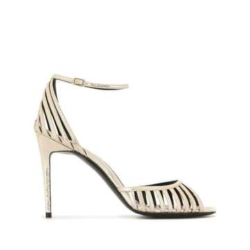 Cage stiletto sandals