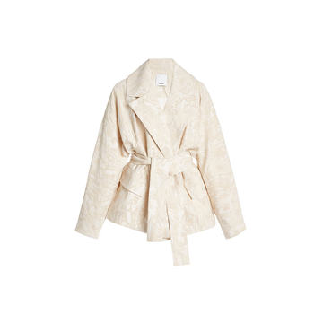 Clifton Belted Cotton-Blend Jacquard Jacket