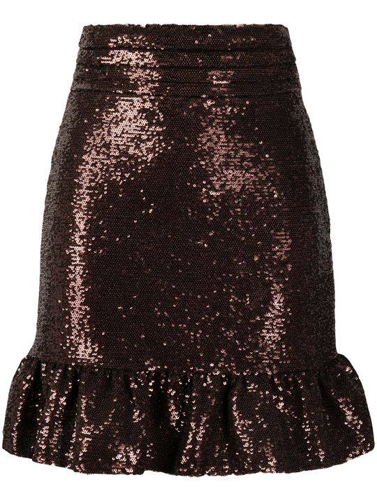 sequinned fishtail mini skirt展示图