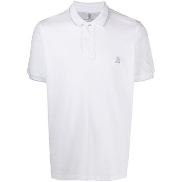 embroidered logo polo shirt