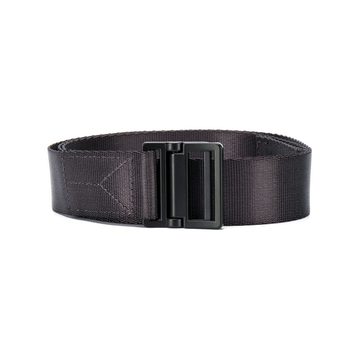 logo-print buckled belt