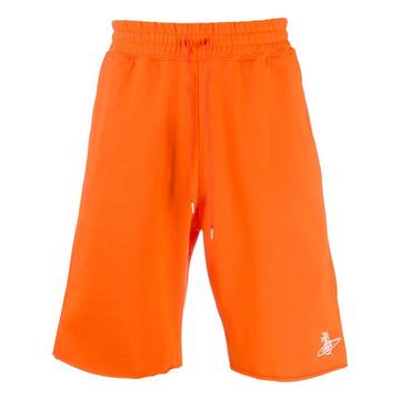 logo track shorts