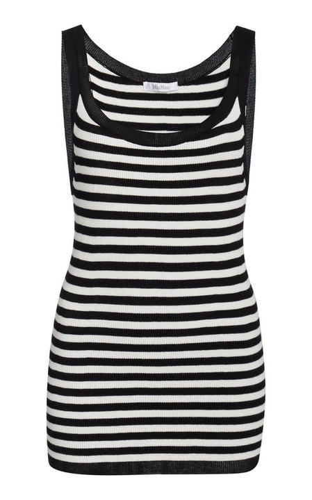 Mimma Striped Jersey Tank Top展示图