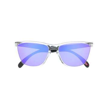 gradient-lense clear frame sunglasses