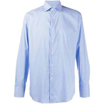 long-sleeved button down shirt
