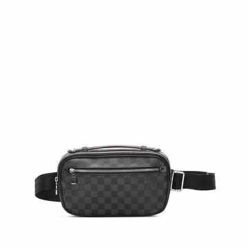 2015 pre-owned Damier Graphite Ambler belt bag