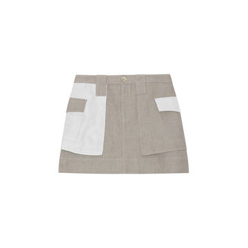 Linen Lightweight Mini Skirt