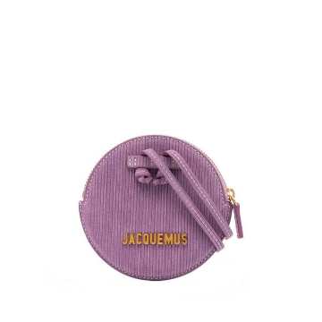 purple le pitchou suede mini bag