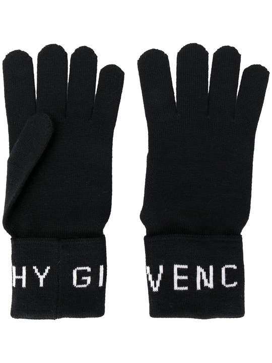 logo knitted gloves展示图