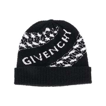 logo-knit beanie