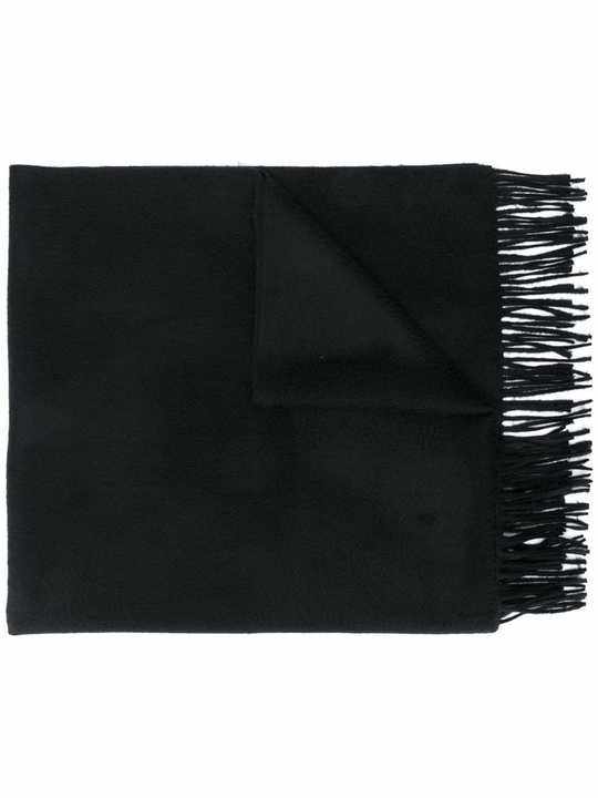 wool-cashmere blend fringed scarf展示图