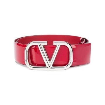 patent leather VLOGO belt