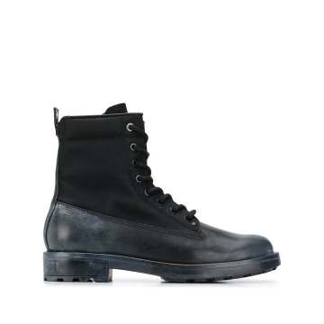 two-tone cargo boots