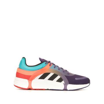 colour-block lace-up trainers