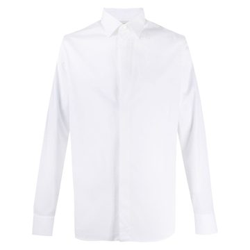 long-sleeved tuxedo shirt