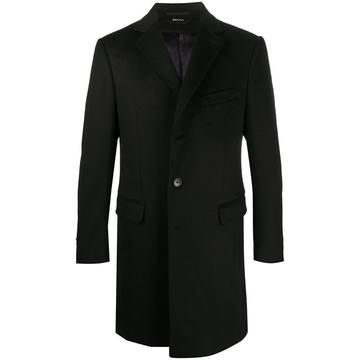 fitted single-breasted coat