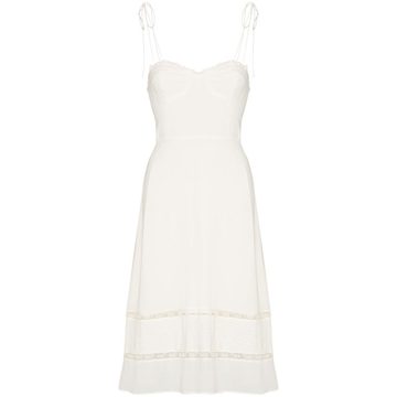 Ronan lace trim midi dress