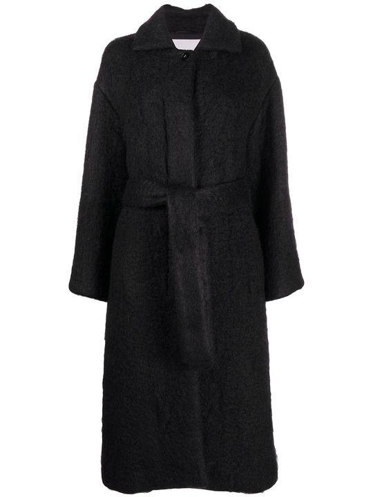 oversized belted wool coat展示图