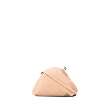 pastel pink top clip-fastening shoulder bag