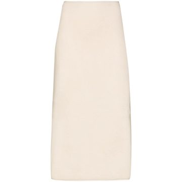 high waist knit pencil skirt