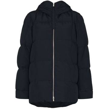 hooded puffer coat