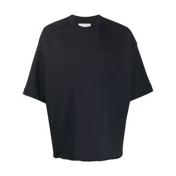 drop-shoulder half-sleeve T-shirt