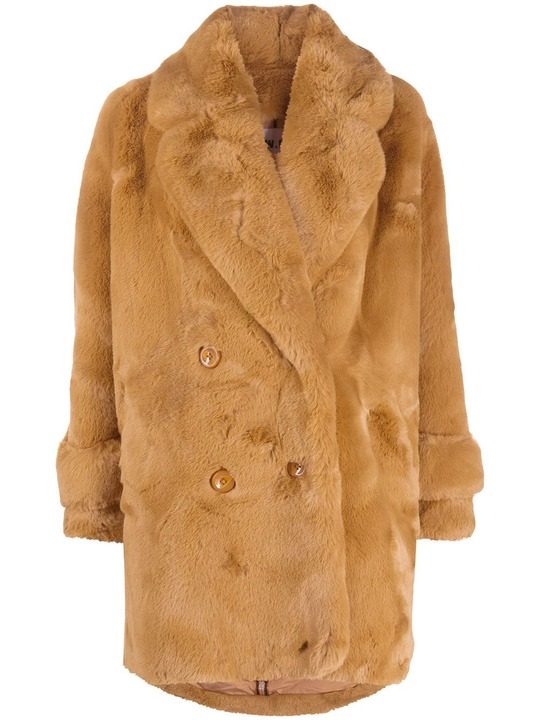 faux shearling coat展示图