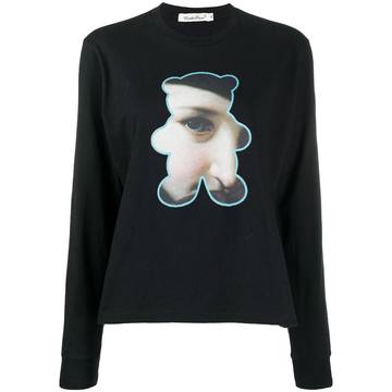 photographic long-sleeve sweatshirt